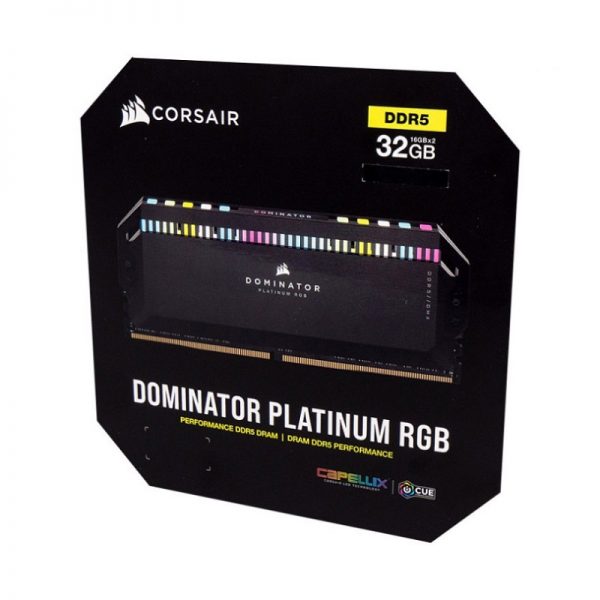 Dominator Platinum RGB Black 32GB 16GBx2 6400MHz