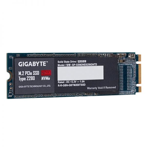 GIGABYTE M.2 PCIe SSD 256GB GP-GSM2NE8256G
