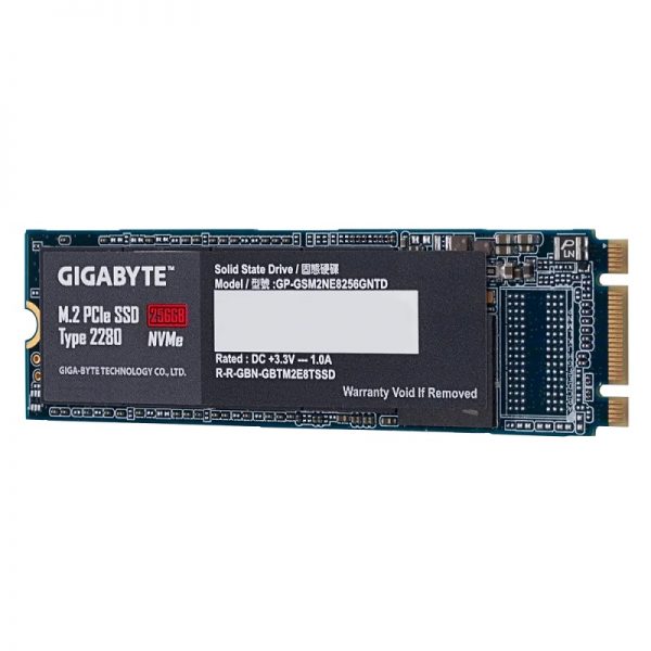 GIGABYTE M.2 PCIe SSD 256GB GP-GSM2NE8256G