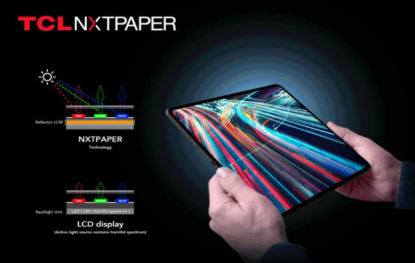 نمایشگر جدید TCL با فناوری NXTPAPER